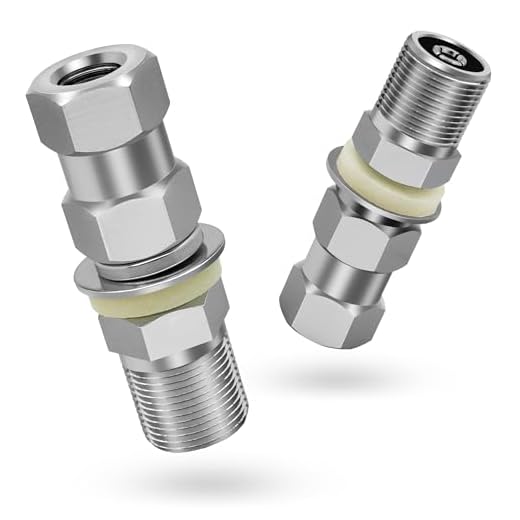 Anina 2pc CB Radio Antenna Stud Mount Heavy Duty SO-239 Stud Mount for CB Radio Antenna Standard 3/8 X 24 Threaded