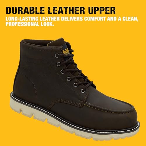 DEWALT Forge Moc Toe, FLEX Outsole, Leather, Steel Toe, Safety Work Boots For Men3