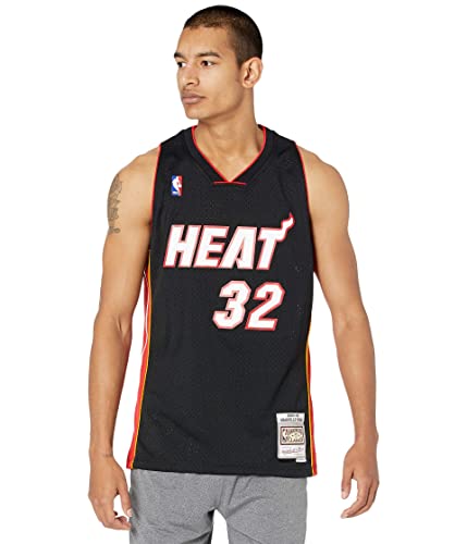 Mitchell & Ness NBA Swingman Road Jersey Heat 05 Shaquille ONeal Black MD