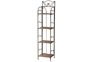 Pemberly Row 4 Tier 13" Outdoor Metal Bakers Rack