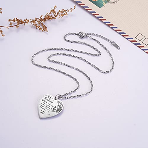 To My Daughter Necklace Keychain from Mom Dad, Gifts for Daughters, Inspirational Heart Pendant Jewelry for Girls2