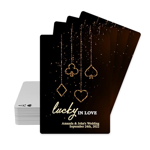 Naipes personalizados para boda en Las Vegas