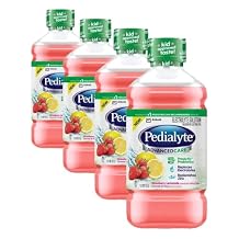  Pedialyte AdvancedCare محلول إلكتروليت ، يستبدل السوائل والزنك والإلكتروليتات بسرعة لمنع الجفاف ، بالإضافة إلى البريبايوتكس للمساعدة في تعزيز صحة الجهاز الهضمي ، 1 لتر ، عصير الليمون بالفراولة 