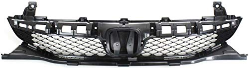 Evan-Fischer Grille Assembly Compatible with 2009-2011 Honda Civic Paintable Shell and Insert Sedan