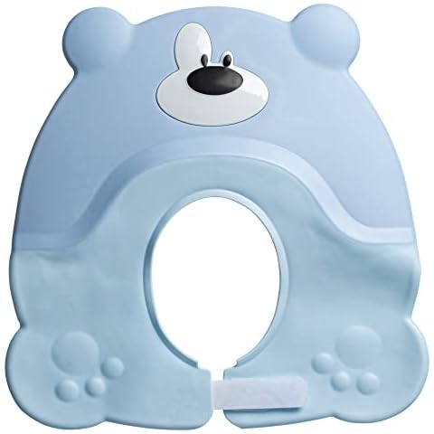 Mars Baby Shampoo Bath Visor - Bath Shower Cap Keeps Water Out of Babies Eyes During Bath Time - Adjustable Baby Shampoo Cap - Toddlers, Babies, Children - Blue Cover