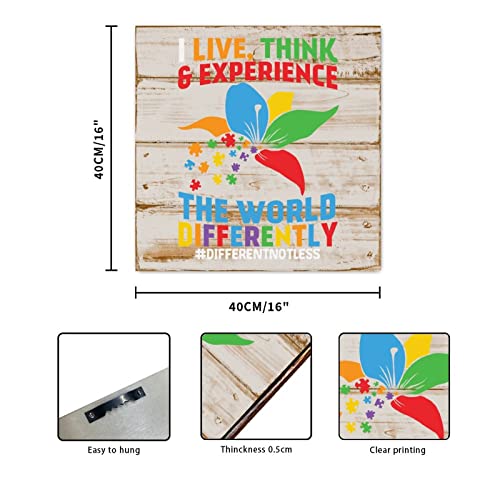 Panneau bois autisme décoration murale parent message inspirant - 2