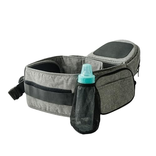 Image of Tushbaby Waistband Extender - Adjustable Extender Accessory Compatible with All Tushbaby Carriers, Extends an Extra 24inches to Fit Comfortably for All Shapes (Grey)