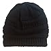 Always Eleven Satin Lined Knit Beanie Hat (Small) (Black)