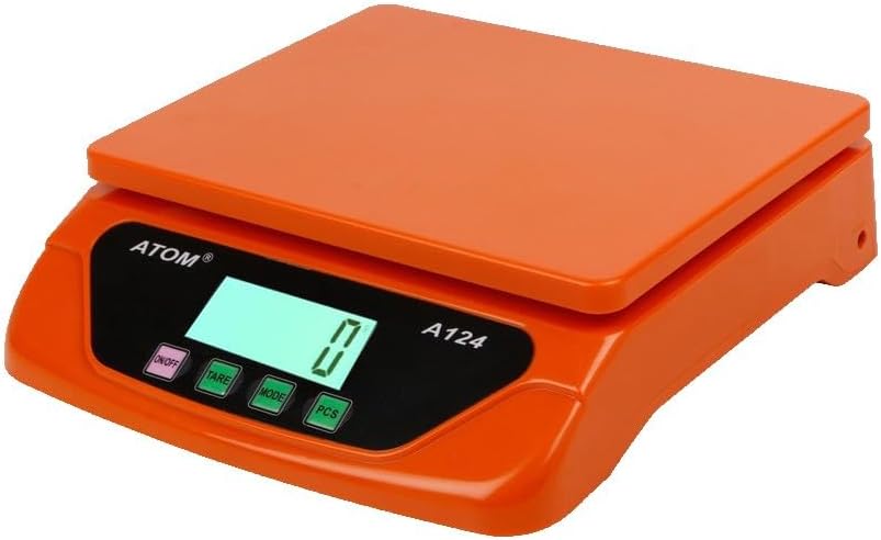ATOM ALISTON K1 Series Digital Kitchen Weighing Scale 30 kg, Electronic Weight Machine with LCD Display for Baking, Cooking, Food & Diet, Atom A 124