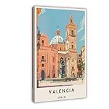GAPKJGTS Valencia - Lienzo decorativo para pared, 40 x 60 cm