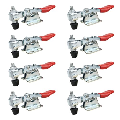 Abrazadera De Palanca Horizontal Dispositivo Sujeción Taller Clips Rápidos Abrazaderas Fijación Herramienta Manual Para Ajuste Rápido Abrazaderas Horizontales Para Carpintería