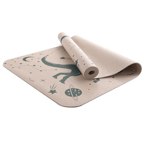 Tapis de yoga pour enfants antidérapant et léger imprimé en soie