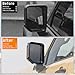 AMSPRAC Exterior Mirror Covers compatible with Toyota Land Cruiser Prado 250 J250 LC250 2024 2025,Door Side Rearview Cover Trim,Glossy Black Rearview Mirror Rain Eyebrow Trim