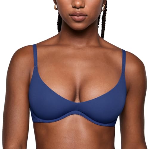 Image of INLYRIC Women's Inbarely Plus Plunge Bra - Unlined Underwire Sexy Demi Balconette Bras