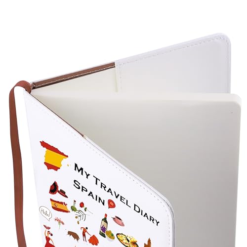 LQRI Spain Travel Gift Spain Vacation Trip Leather Notebook Spain Travel Souvenir Gift Spain Lover G