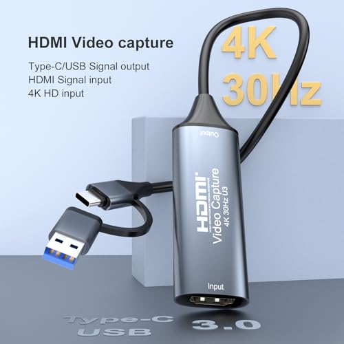 SUOFEIXIANG HDMIキャプチャーボード USB3.0/Type-C対応 リアルタイム配信・録画 超低遅延 ゲーム実況/ライブ配信/動画制作対応(Nintendo Switch/PS5/Xbox/PC/Mac) の商品画像 1