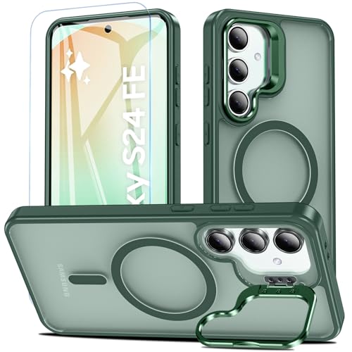 Protection Samsung S24 FE MagSafe antichoc translucide avec vitre