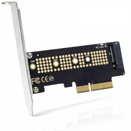 Adaptateur M.2 NVMe vers PCIe – Carte d’Extension SSD NVMe M-Key – PCIe 3.0/4.0 x16/x8/x4/x1 – Compatible Windows & Linux – Installation sans Pilote