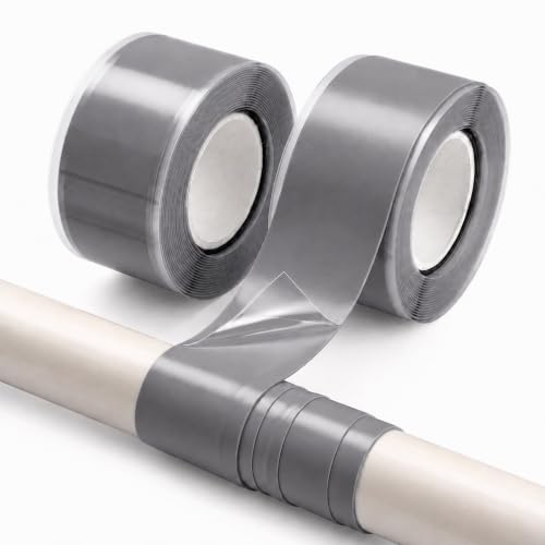 Self Fusing Silicone Tape Waterproof Rescue Tape 2 Rolls 1 Inch x 10 Feet