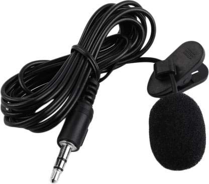 NECTAK 3.5 mm Clip Microphone 1004 Mini Wire Microphone (Black)