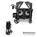 Baby Stroller, Wagon for Kids, Outside Toys for Toddlers 1-3, Outdoor Play Rolling Cart, Beach Cart with Wheels, Radio Flyer Voya Stroller Wagon, Gray, for Ages 6+ Months
