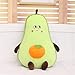 Jouet en peluche d'avocat vert, mignon fruit motif bébé oreiller bébé coussins poupées gros coussins coussins câlin couotteur jouet huggable peluche cadeau jouets pour garçons et filles enfants en bas