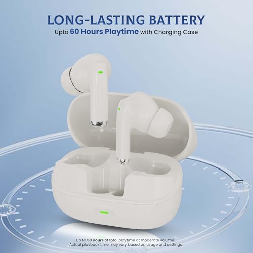 Image of AROMA TWS17 Edge - V5.4 Upto 60Hr Playtime*, ENC, Dual Paring, Fast Charging, Heavy Bass Bluetooth