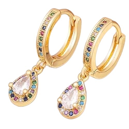 Boucles d'oreilles strass luxe et pendentif de mode en zircon bleu pour fête