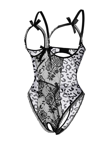 Image of Avidlove Women One Piece Lingerie Sexy Lace Babydoll Mini Bodysuit