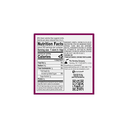 Image of Ice Breakers Duo Fruit + Cool Mints, Raspberry, 36 G, 8 Pack, Pink & White, (72336), 294 Gm