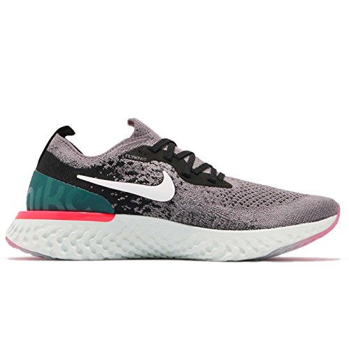Nike Kid's Epic React Flyknit GS, Gunsmoke/White-Black, Youth Size 4.52