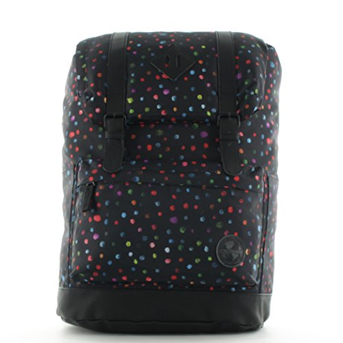 Preisvergleich Produktbild Franky Rucksack mit Laptopfach 15 Zoll Grey Rain Drops