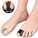 2Pcs Gel Toe Separators Bunion Corrector for Bunion Overlapping and Hammer Toe Relief with Toe Spacers Silicone Toe Tube(White,Large)