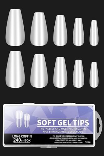 240'lı Soft Jel Tips ve Yumuşak Jel Tips T-186-3 Turuncu