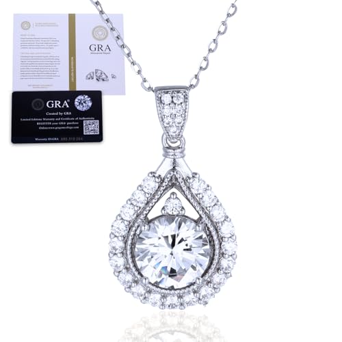 Collier Moissanite poire anti-ternissement, l'éclat durable pour vos fiançailles
