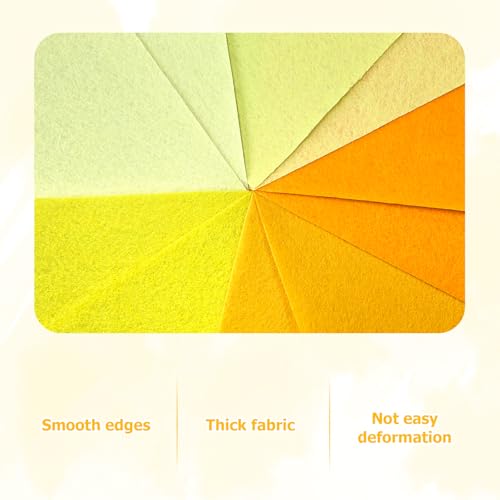 Image of 30Pcs Stiff Felt Sheets, 1mm Thick Felt Fabric Squares for Sewing & DIY