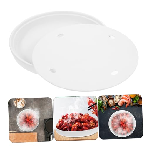 Bandeja redonda blanca melamina para sushi 21 cm miniatura 2