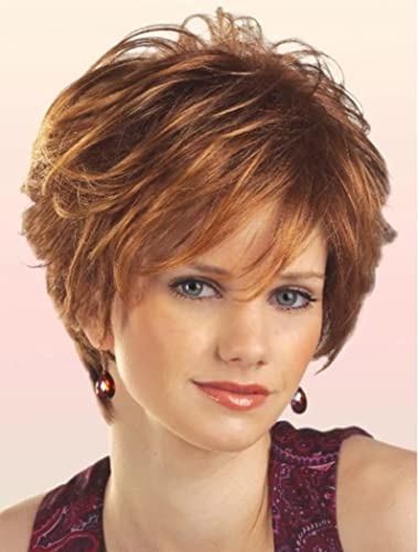 Short wigs for women (Brown Mix Blonde) - Image 2
