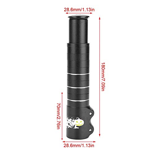 RiToEasysports Bike Stem Extender Aluminum Alloy Bicycle Handlebar Riser for 28.6mm Fork Bike Neck Extender Adapter(180mm) Bicycles And Spare Parts Ride - Image 3