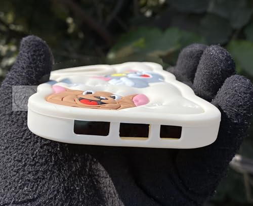 Image of MIDOS Back Cover Compatible with iPhone 11 Soft Silicone 3D Cute Cartoon Full Protective Case for iPhone 11 (Cream)
