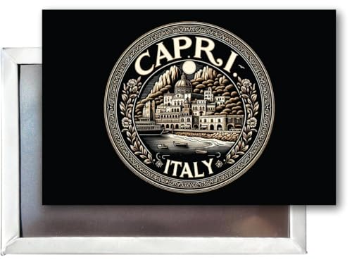 Imán decorativo de refrigerador viaje Capri 2.5x3.5 pulg miniatura 1