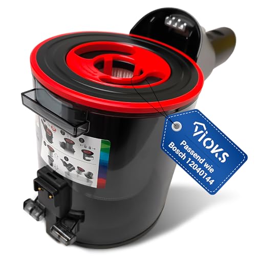 VIOKS Staubbehälter mit Filter Staubsauger Ersatz für Bosch 12040144