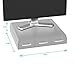 Mind Reader PC, Laptop, IMAC Monitor Stand and Desk Organizer, Silver