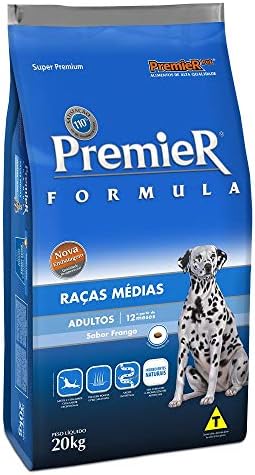 Ração Premier Fórmula para Cães Adultos de Raças Médias Sabor Fra...