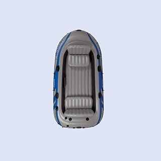 ROSG Safe and Comfortable Four-Person Boat Thick Wear-Resistant Inflatable Boat Including Paddle and Pump with 400kg Load Capacity Inflatable Boat Dimensions 31516543Cm