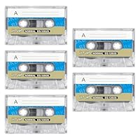 YSJCHEBS 5 Stück Leere Kassetten, Audiokassetten, Kassettenspielerzubehör, Audioaufnahme, Audiokassetten