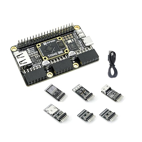Image of Sipeed Tang Primer 25K GW5A FPGA Development Board, 64Mbits Linux RISCV Single Board Computer, with MIPI 2.5Gbps Ethernet PMOD Port for FPGA Education, Support SDRAM HDMI Camera Module (PMOD Bundle)
