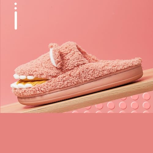 Toddler Boys Girls House Animals Plush Slippers Kids Bedroom Cotton Memory Foam Comfy Winter Fall House Slippers3