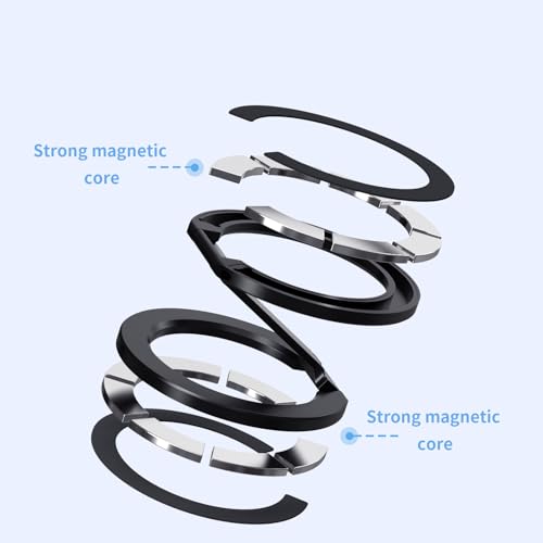 Gentrix MagRing Pro Magnetic Phone Ring Holder, Black - Image 7