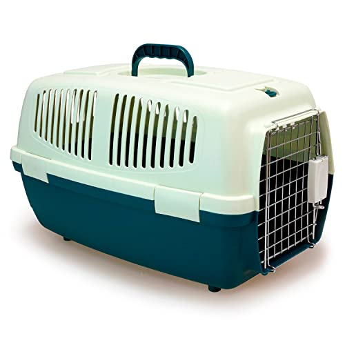 Arquivet Transportín de plástico para Mascotas 59 x 36 x 33 cm - Perros y Gatos de tamaño pequeño o Mediano, roedores...